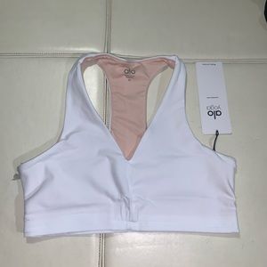 Alo Yoga Base V-Neck Sports Bra Medium
